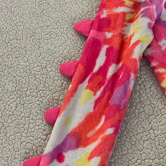 Girl’s neon pink tie dye monster onesie - Picture 5 of 5
